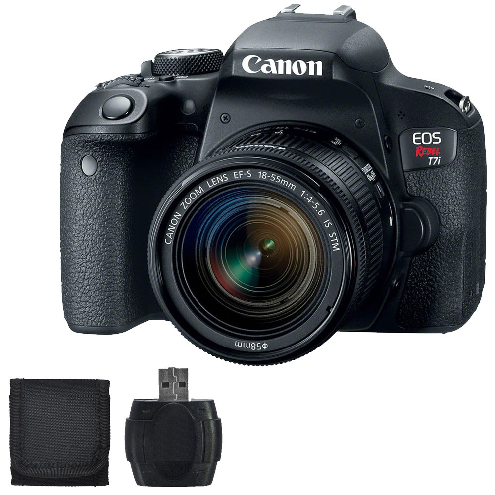 Canon Eos Rebel T I Mp Dslr Camera Black With Ef S Mm Is Stm