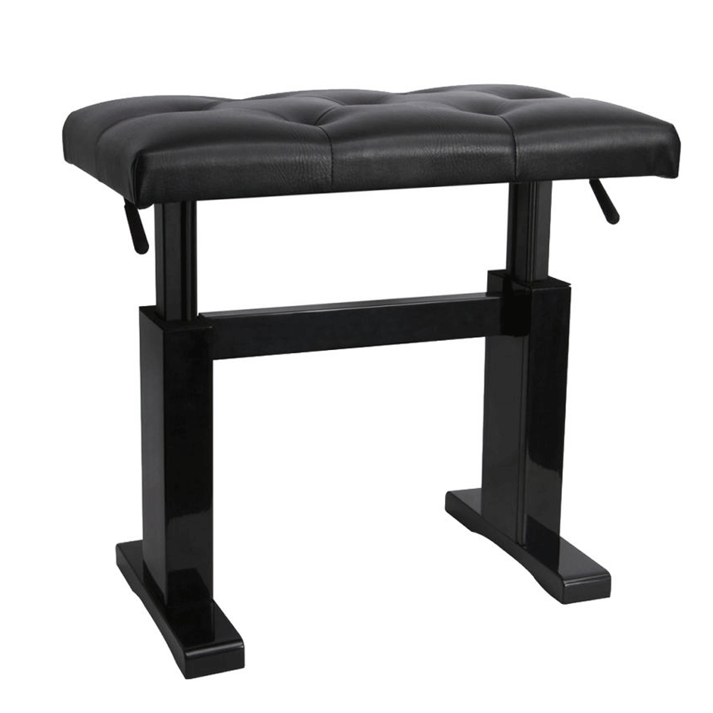 OnStage KB9503B Piano Bench with Adjustable Height (Black
