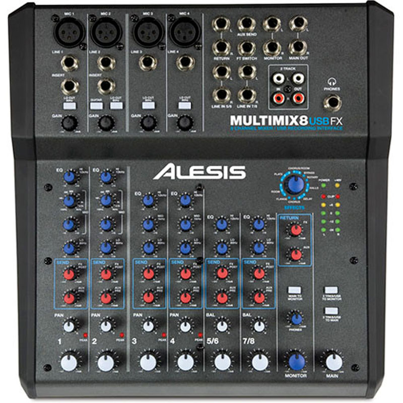 how to connect a cell phone to alesis multimix 4 usb