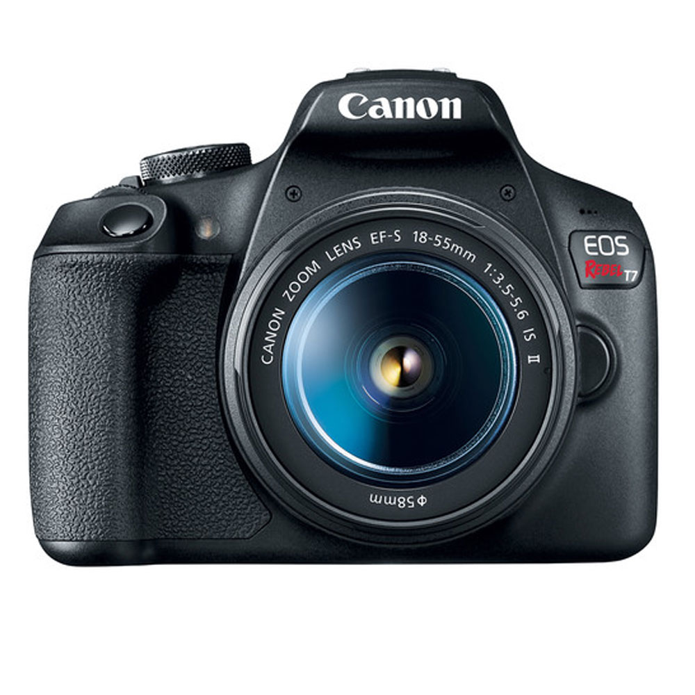 Canon EOS Rebel T7 DSLR Camera + EF-S 18-55mm f/3.5-5.6 is II + EF 75-300mm f/4-5.6 III Lens + Canon EOS Shoulder Bag + 32GB Memory Card + 64GB Memory Card + 2x Tripod + Slave Flash – Top Value Bundle