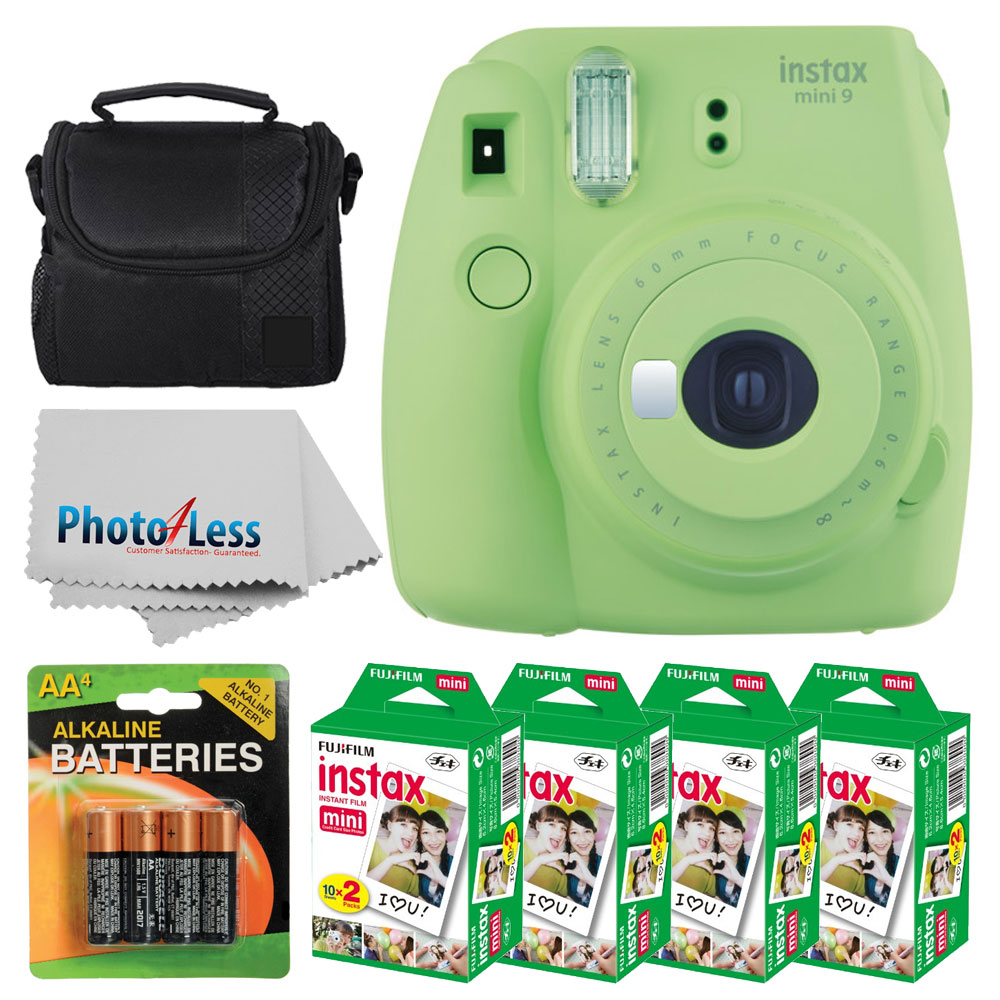 Fujifilm Instax Mini 9 Instant Camera Lime Green + Instax 80