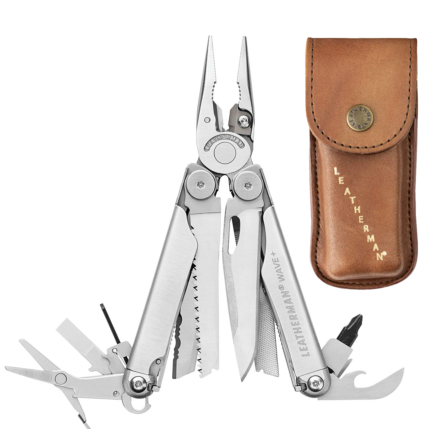 Leatherman 832556 Wave Plus Heritage MultiTool and Leather Sheath