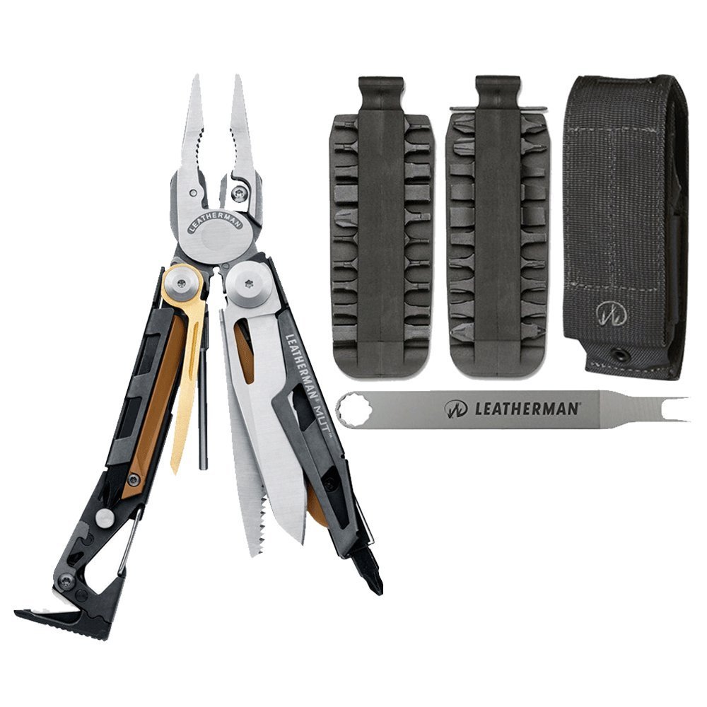Leatherman MUT MultiTool with MOLLE Black Sheath + 42 Pc Bit Kit