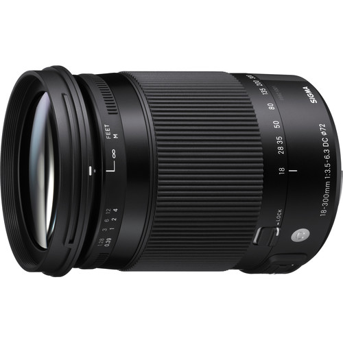 Sigma 18-300mm f/3.5-6.3 DC MACRO OS HSM Lens for Canon EF + Top Value Bundle!