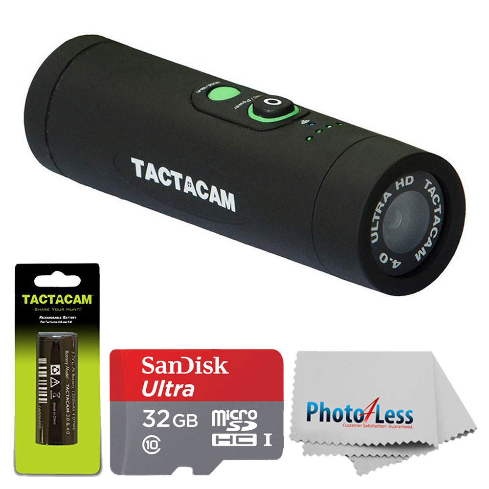 Tactacam 4.0 HD WiFi Hunting Action Camera with Gun Mount + 32GB Card + Battery eBay