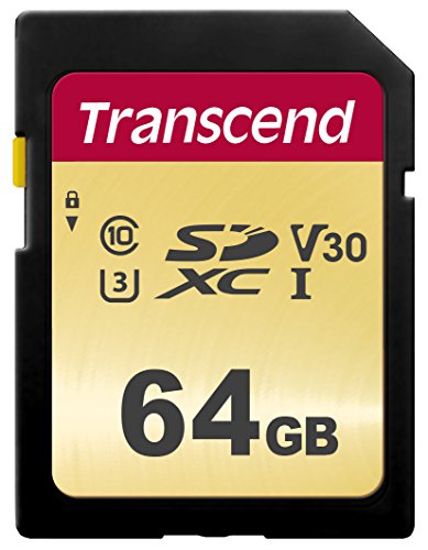 Transcend TS64GSDC500S 64GB UHS-I U3 SD Memory Card MLC