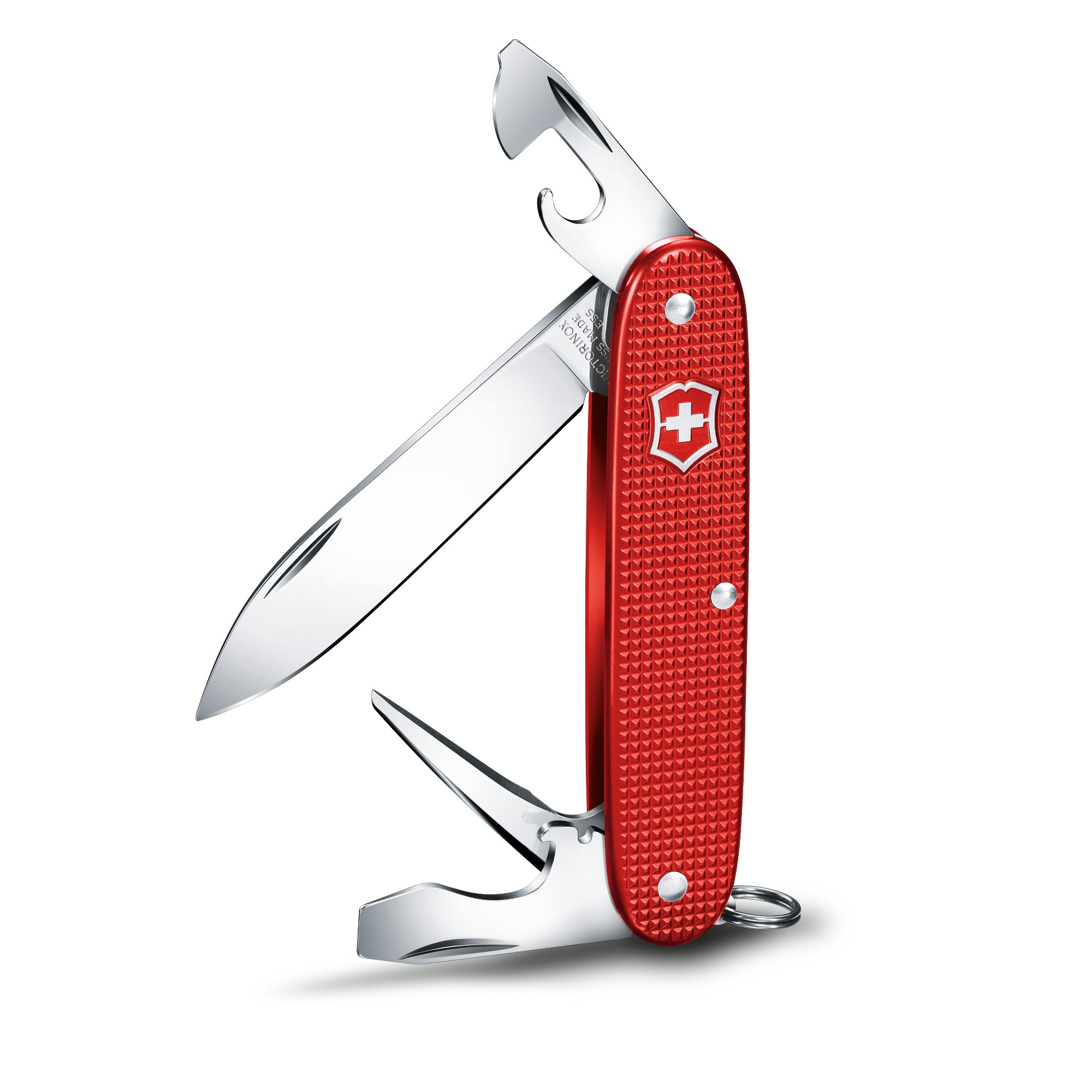 Victorinox Swiss Army Pioneer Alox Medium Pocket Knife Berry Red